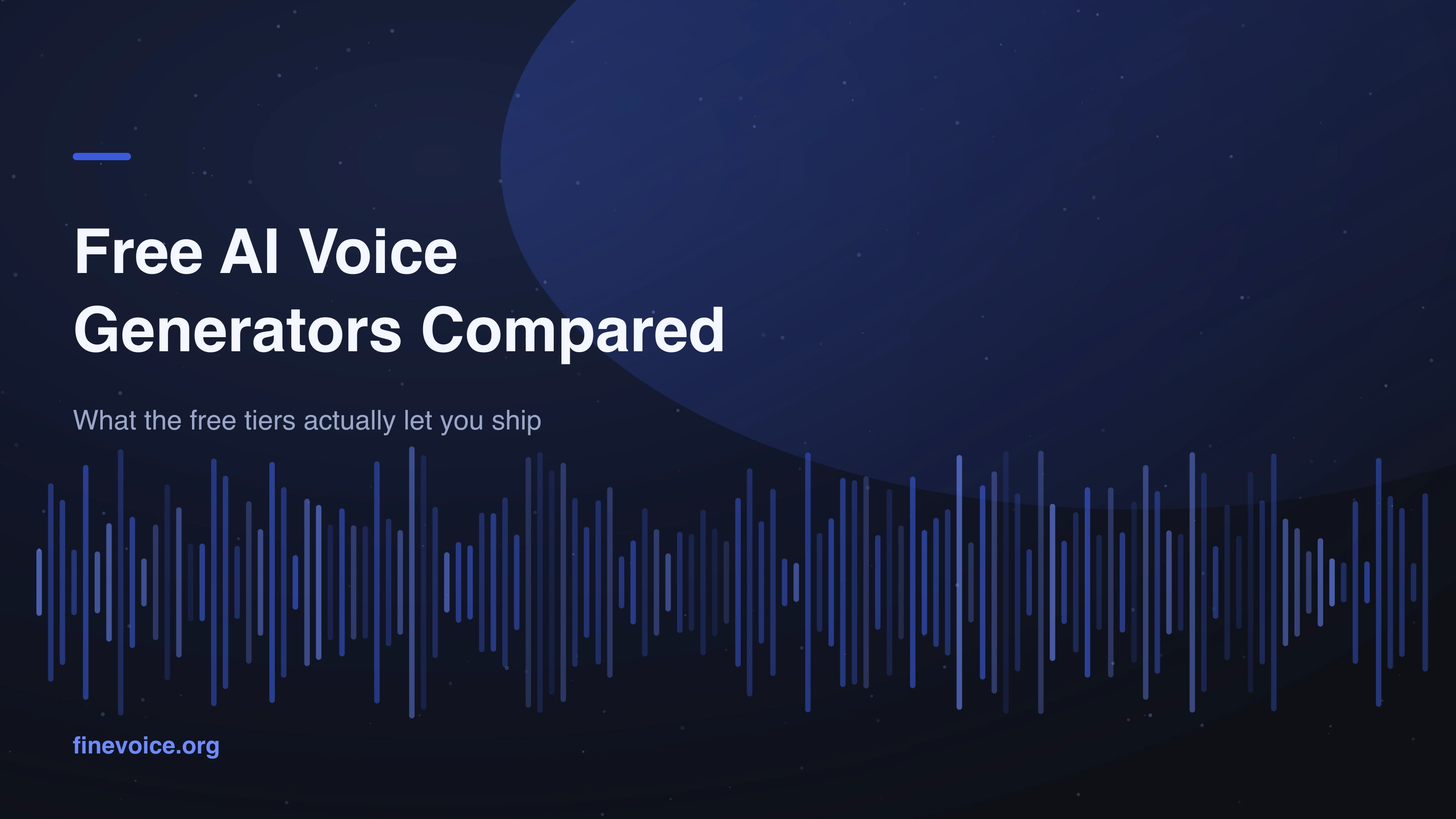 Free AI Voice Generator Tests: Can You Finish a Real Pilot?